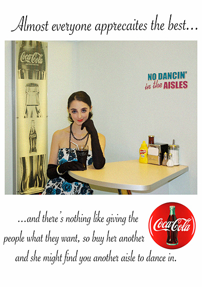 Female model photo shoot of Aide O in ED's diner, makeup by Yen Voang