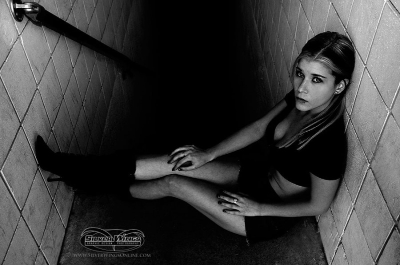 Female model photo shoot of darleen by Tim Baker- Silver Wings