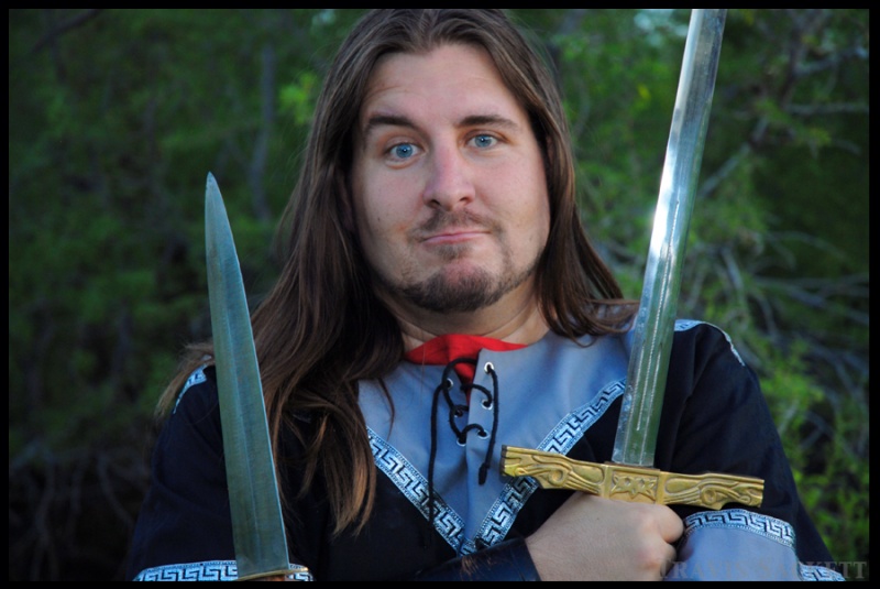 Male model photo shoot of musketeer by Travis Sackett 