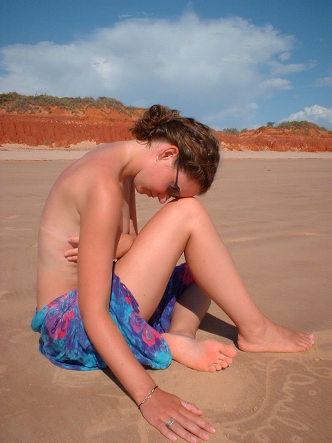 Female model photo shoot of Ainslie in Broome, WA, Australia