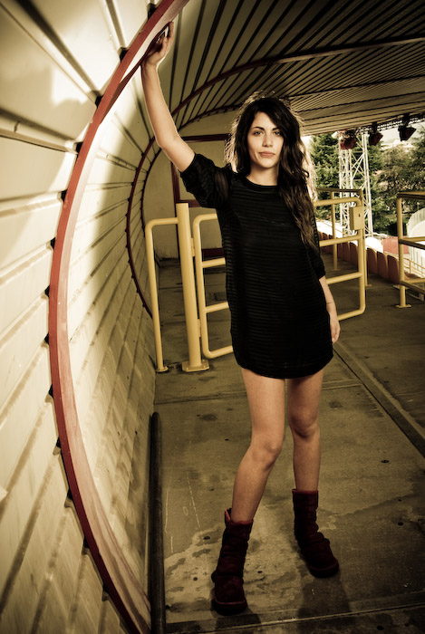 Female model photo shoot of aurorafutura by Sara Lando