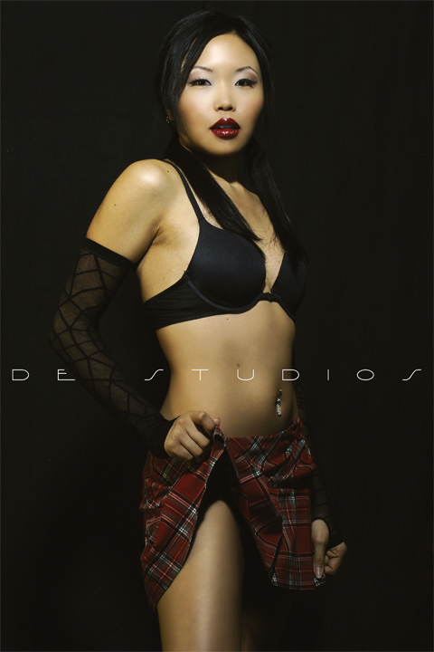 Female model photo shoot of K Di by Digital Dragon in Las Vegas, NV, makeup by BeautyByIsis