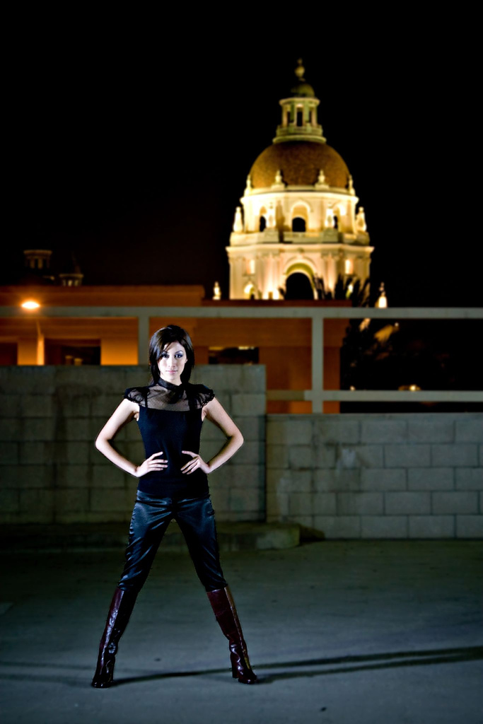Male and Female model photo shoot of PHI and Kateee in Pasadena, CA