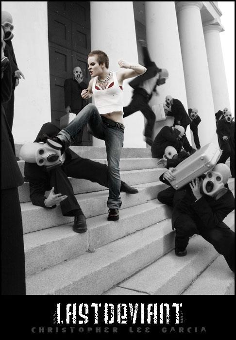 Female model photo shoot of Phoenix Supertramp by lastdeviant in courthouse stairs, norfolk