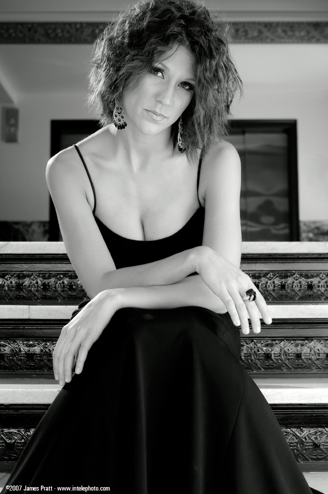 Female model photo shoot of Crystal M Peake in Colcord Hotel, Okc