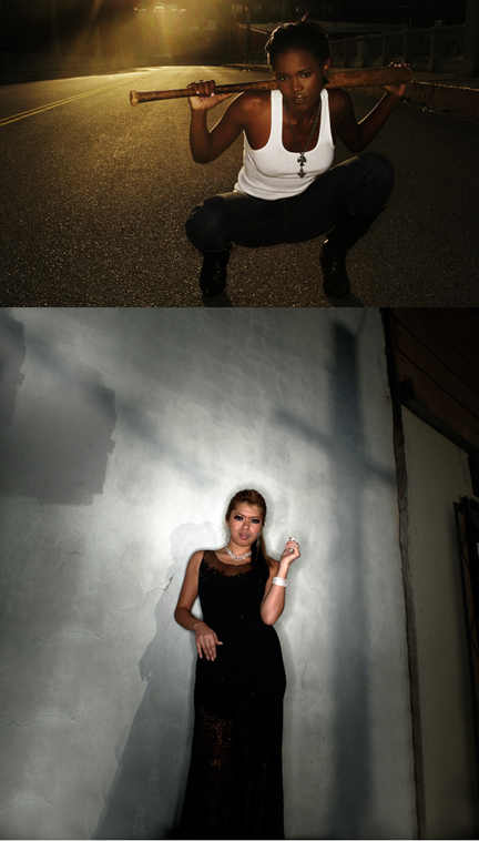 Male and Female model photo shoot of Jason MVSEVM, Carol Linh Shenton and Lauren philizaire, makeup by Sharon Hawkey