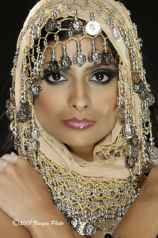 Female model photo shoot of LINA P by Uniquephotoman, makeup by ANISHA SAWYER