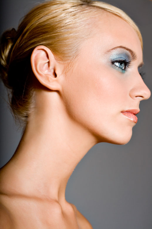 Female model photo shoot of ashley boehm by Vonberg, makeup by Lili Baross