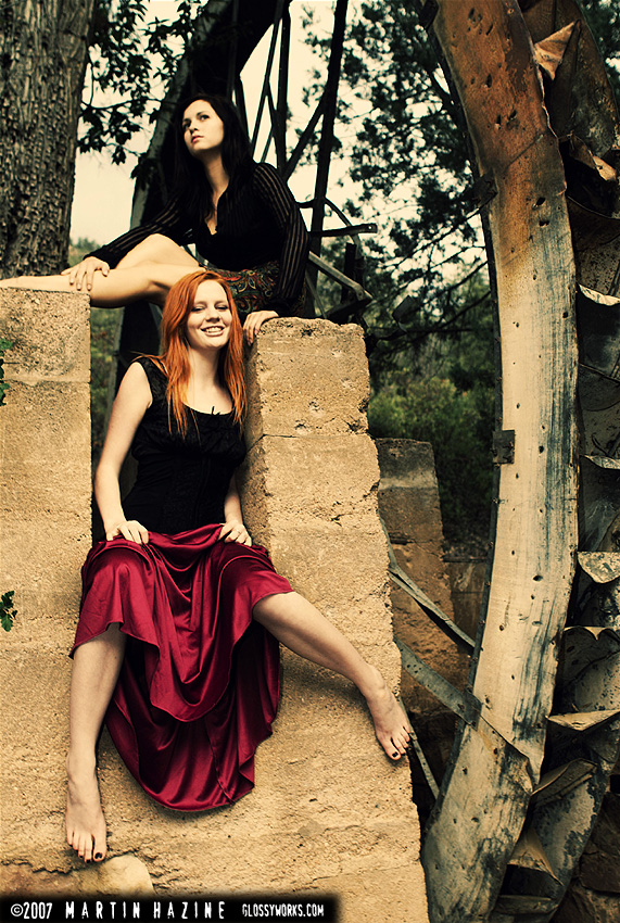 Male and Female model photo shoot of Fashion Works, Miss EmmaMarie and Brittany Brooks in Payson Arizona