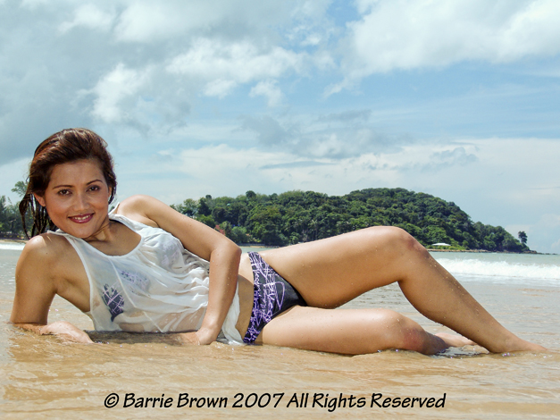 Male and Female model photo shoot of Barrie Brown and Warapron Eakanai in Koh Lanta Thailand