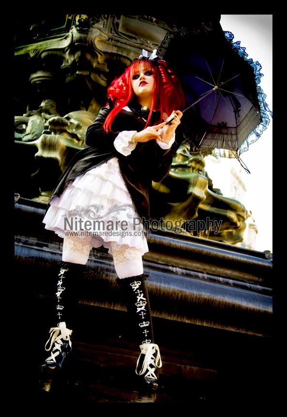 Female model photo shoot of Deadly D0ll by Nitemare Photography in London