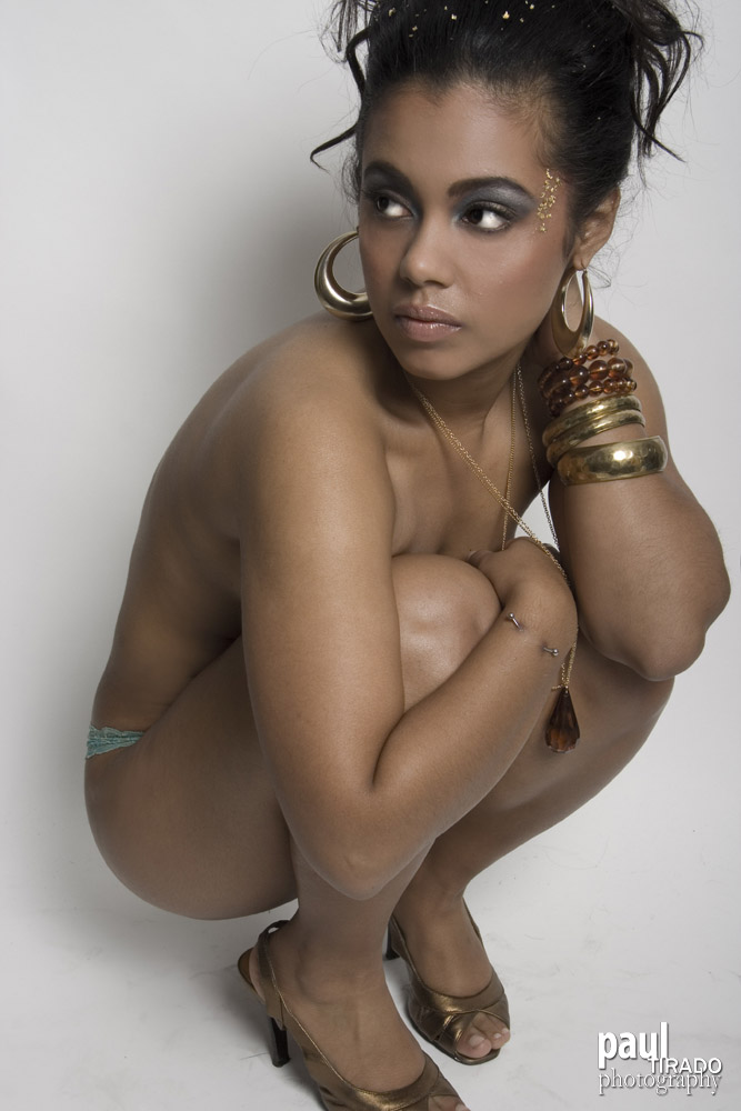 Female model photo shoot of Nadia Chante by Max from Sin City   in NYC, makeup by Samantha II Jones