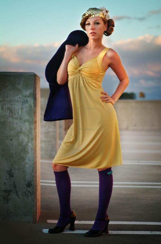 Female model photo shoot of Krystal Nikole by sunset city LLC, hair styled by Leslie B