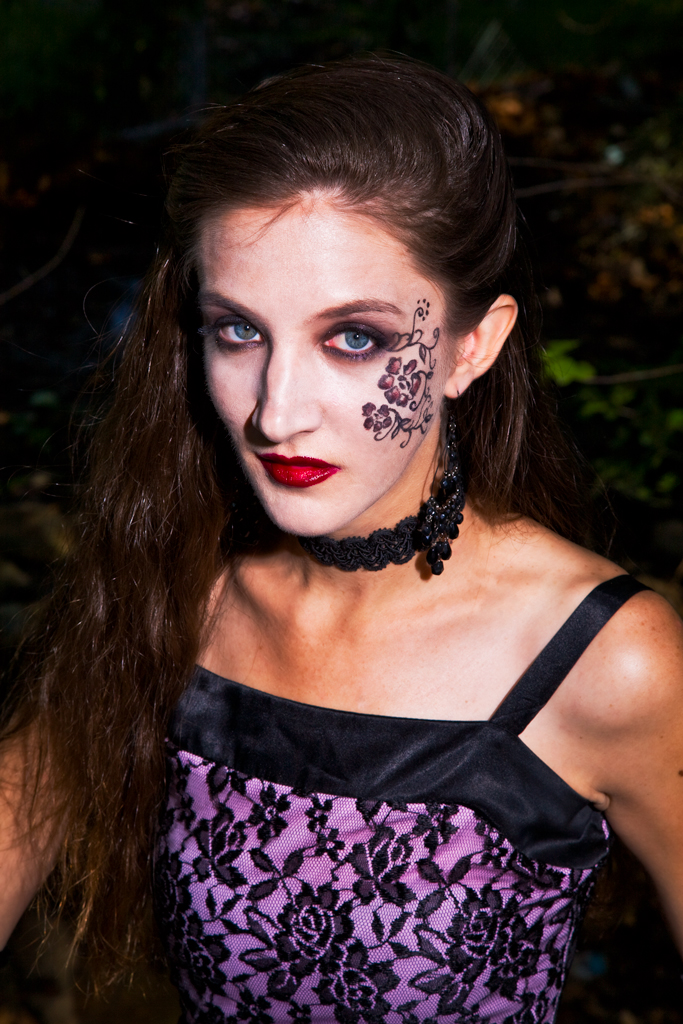 Female model photo shoot of Holly Misty Rose by David Green in Valencia, CA, makeup by Chikako Nakada