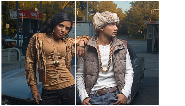 Male and Female model photo shoot of Lindsey Hall and Adriana R by His Name Is TAJ in Great Neck, NY, makeup by GEETA KHANNA