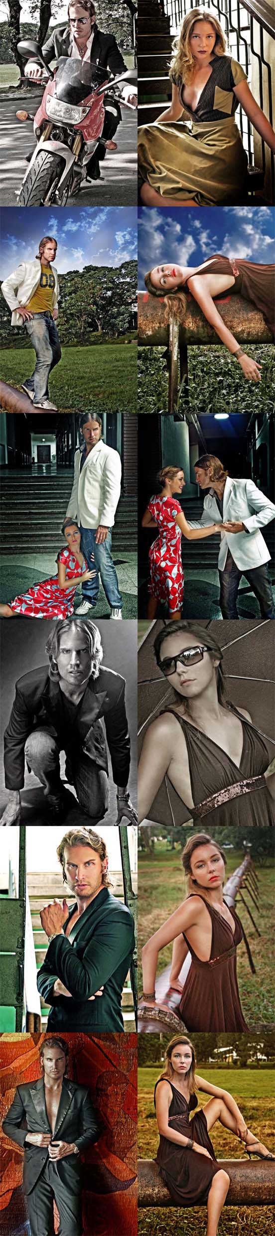 Male and Female model photo shoot of Ahleks Fusilero, SkyB and Phillippa