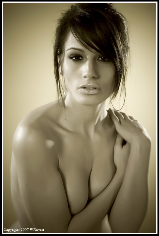 Female model photo shoot of SashaHalifax by WForrest Photography in Studio