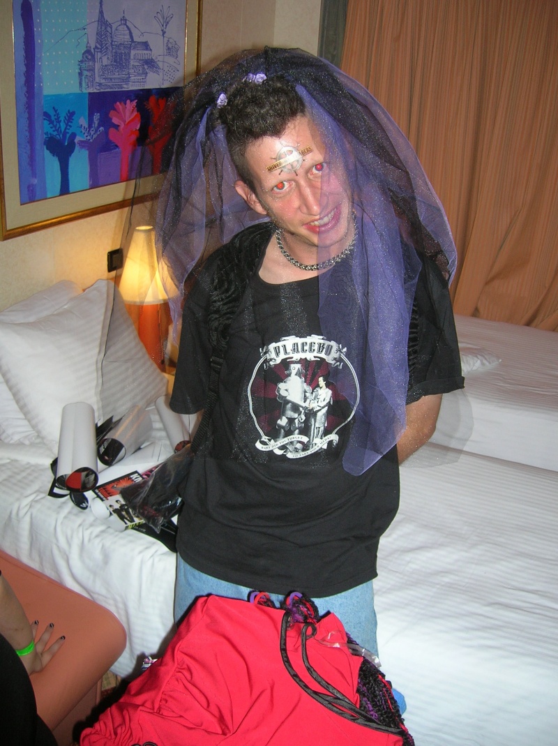 Male model photo shoot of DJ Evelfaery in Gothic Cruise 2007