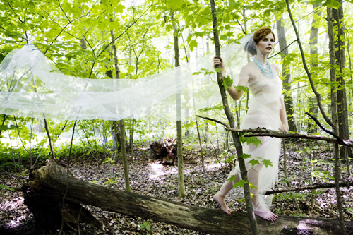 Female model photo shoot of Dawn Roscoe in Forest , makeup by Nika Vaughan