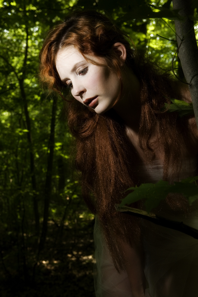 Female model photo shoot of Dawn Roscoe in Forest, makeup by Nika Vaughan