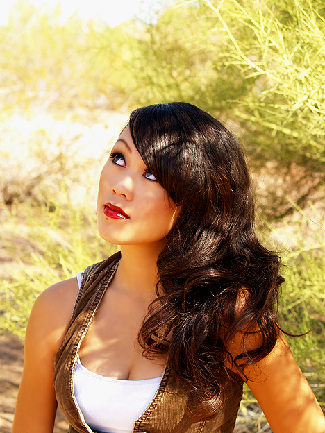 Female model photo shoot of Sulina Kettigna by Surreal Sister  in Papago Park, hair styled by Marilyn Oda