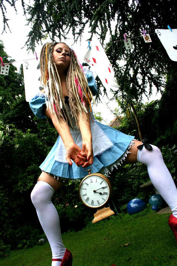 Female model photo shoot of coma white in Wonderland