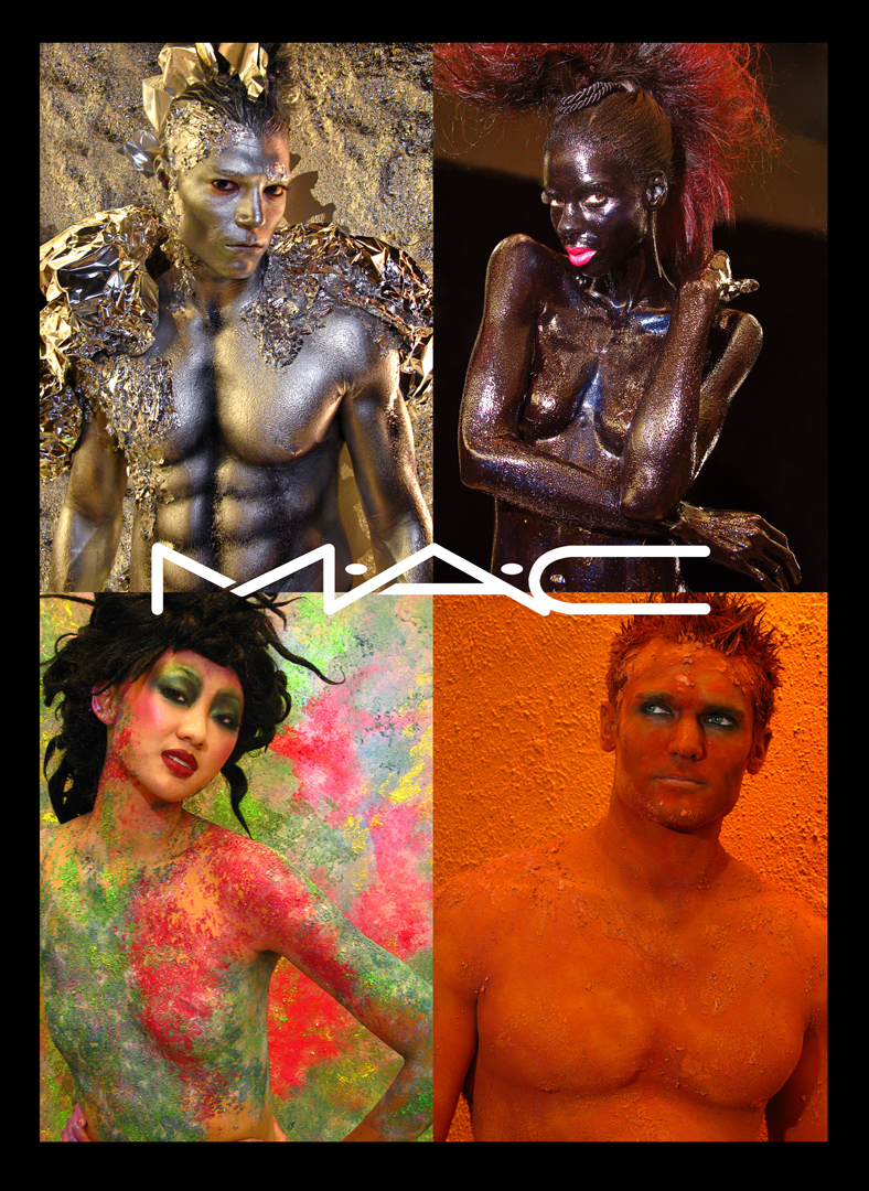 Male model photo shoot of RICHARD CREAN in MAC Store.  Various MAC Artists did the MakeUp.