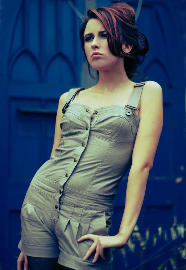 Female model photo shoot of Jade Davies by Lara Jade in old industrial estate