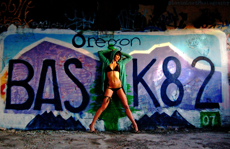 Male and Female model photo shoot of LocknLoad and PARIS_SITE in Portland, Oregon
