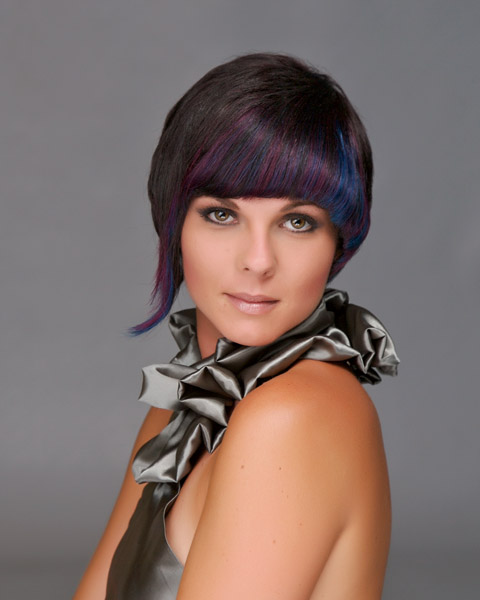 Female model photo shoot of Kelley DeCoste, hair styled by Kelley DeCoste