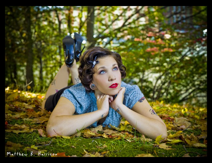 Female model photo shoot of Miss Shelbylouise by TheLeicaGuy, makeup by Heather Burtch