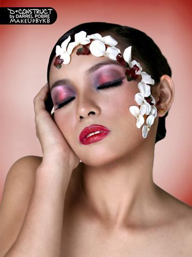 Female model photo shoot of JANE MONTEMAYOR, makeup by Kate Aguilar 