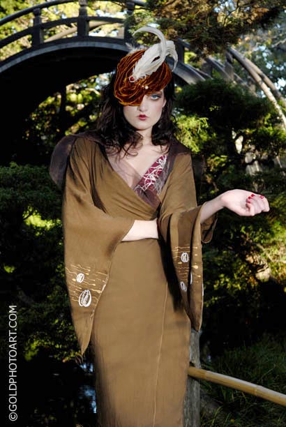 Female model photo shoot of FJG and A N N E T T E   l in Japanese Tea Garden - SF
