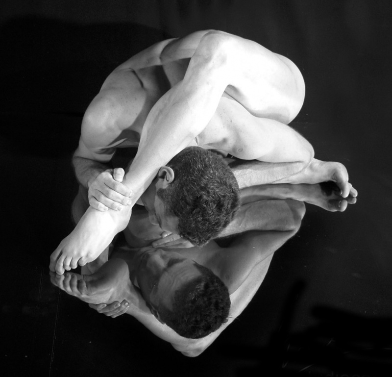 Male model photo shoot of Model Contortionist in New York