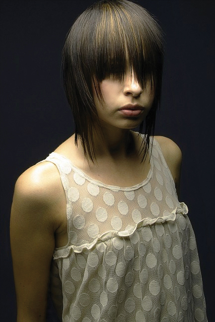 Female model photo shoot of courtney for tigi color