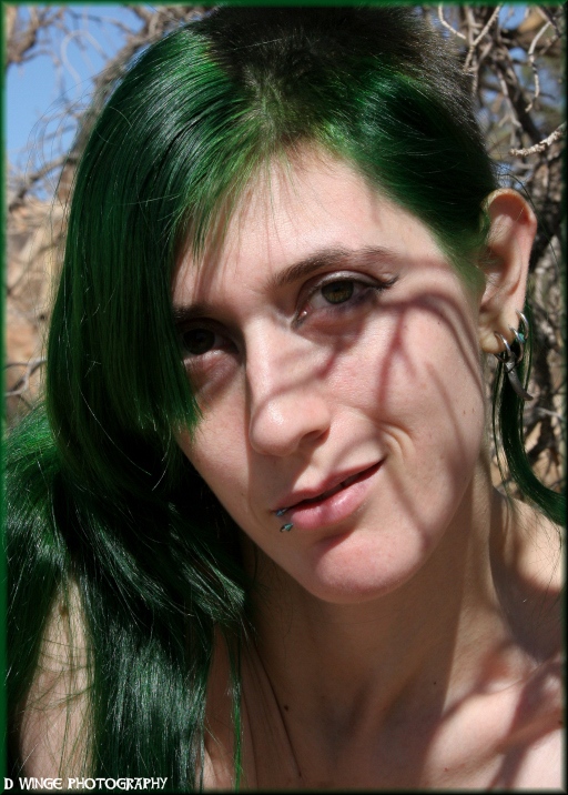 Female model photo shoot of greenbirdgirl by D Winge Photography in Joshua Tree National Park, CA