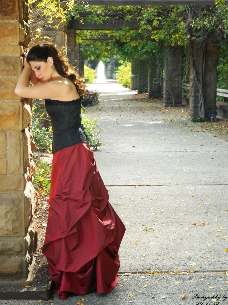 Female model photo shoot of Megan Lane in Botanical Gardens (Fort Worth)