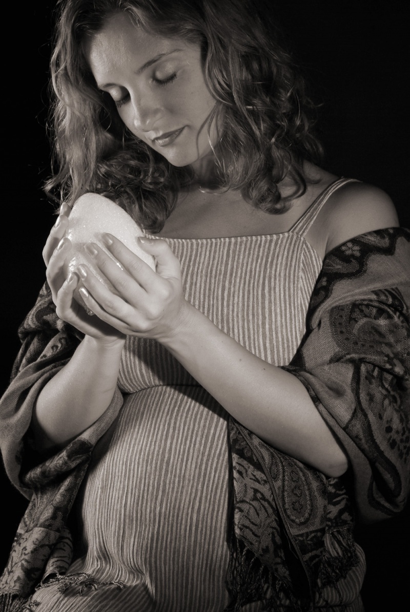 Female model photo shoot of Kristine Keller in CSUN photography studio