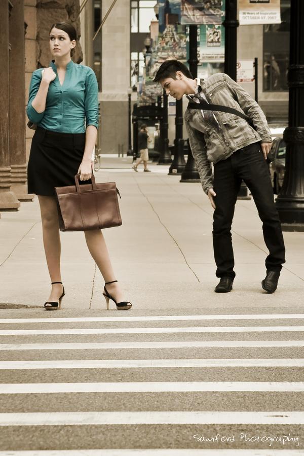 Female and Male model photo shoot of Erin Wheelock and Emmanuel Cortes by Vince Samford in Chicago IL