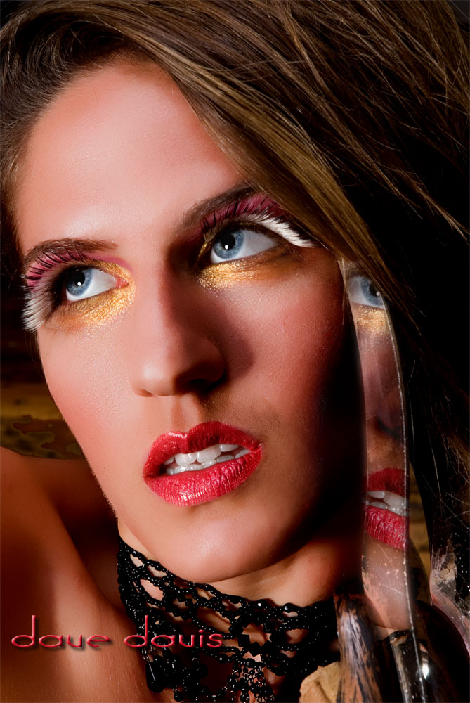 Female model photo shoot of Amanda_Leigh by DaveDavis, makeup by Jonathan Reese