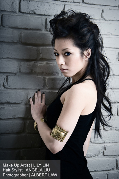 Female model photo shoot of Angela Liu by albert law in Vancouver, makeup by Lily Lin