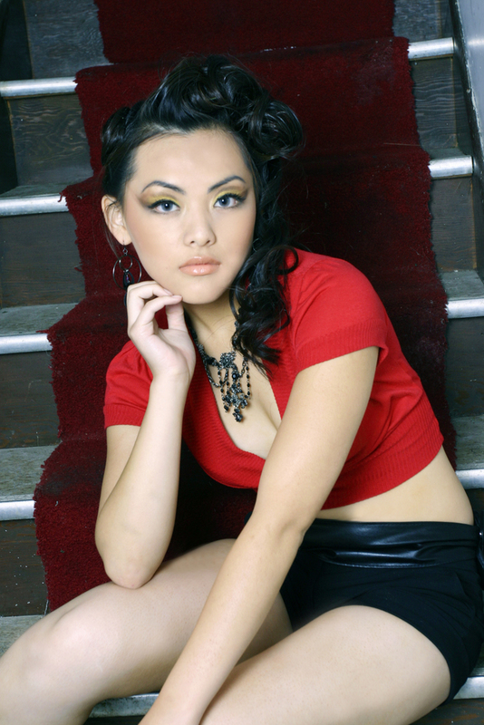 Female model photo shoot of Ceceil by YMDEZIGN, makeup by Oskar Ly