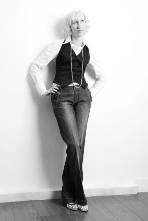 Female model photo shoot of Maren S in Fusion Studios, Manchester