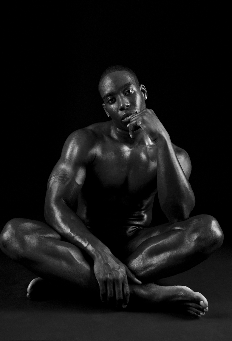 Male model photo shoot of jay larcher by An Artist Divided, makeup by Romell Duresseau MUA