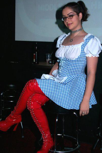 Female model photo shoot of SarinMachina in NV Nightclub