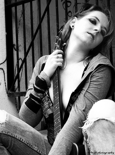 Female model photo shoot of MichelleLaing in London Ontario back alley downtown
