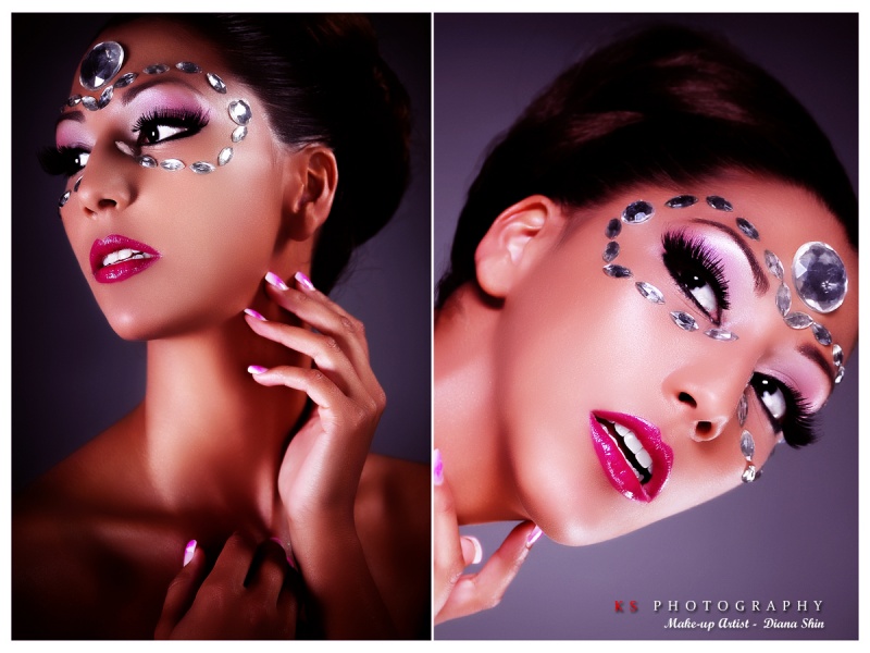 Female model photo shoot of Ashley M Vigil by K S     Photography, makeup by DIANA S