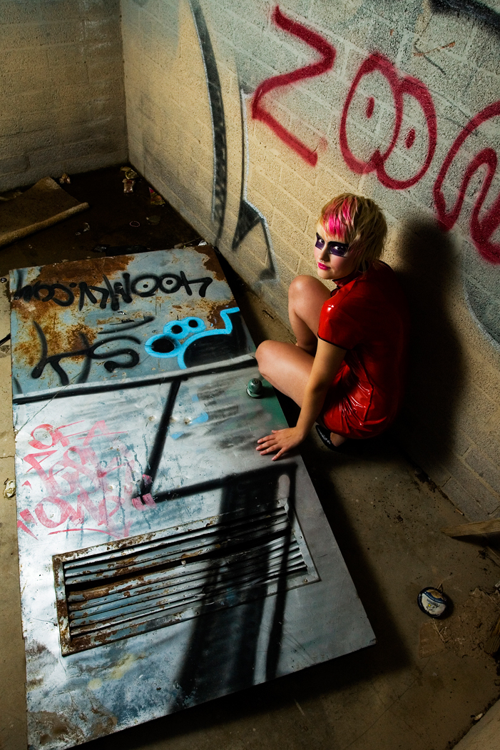 Male model photo shoot of Devin Loretz in Abandoned House, makeup by spencer lopez