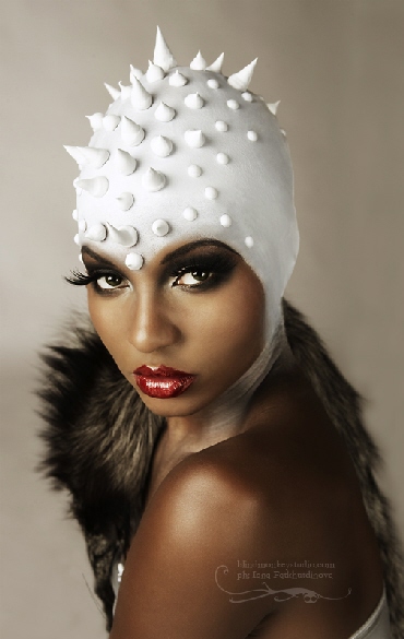Female model photo shoot of Amarachi Onyeise by Blind Monkey Studio, makeup by Carol Wagener