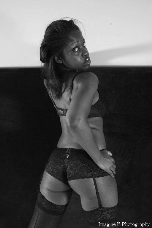Female model photo shoot of PRETTY BLACK